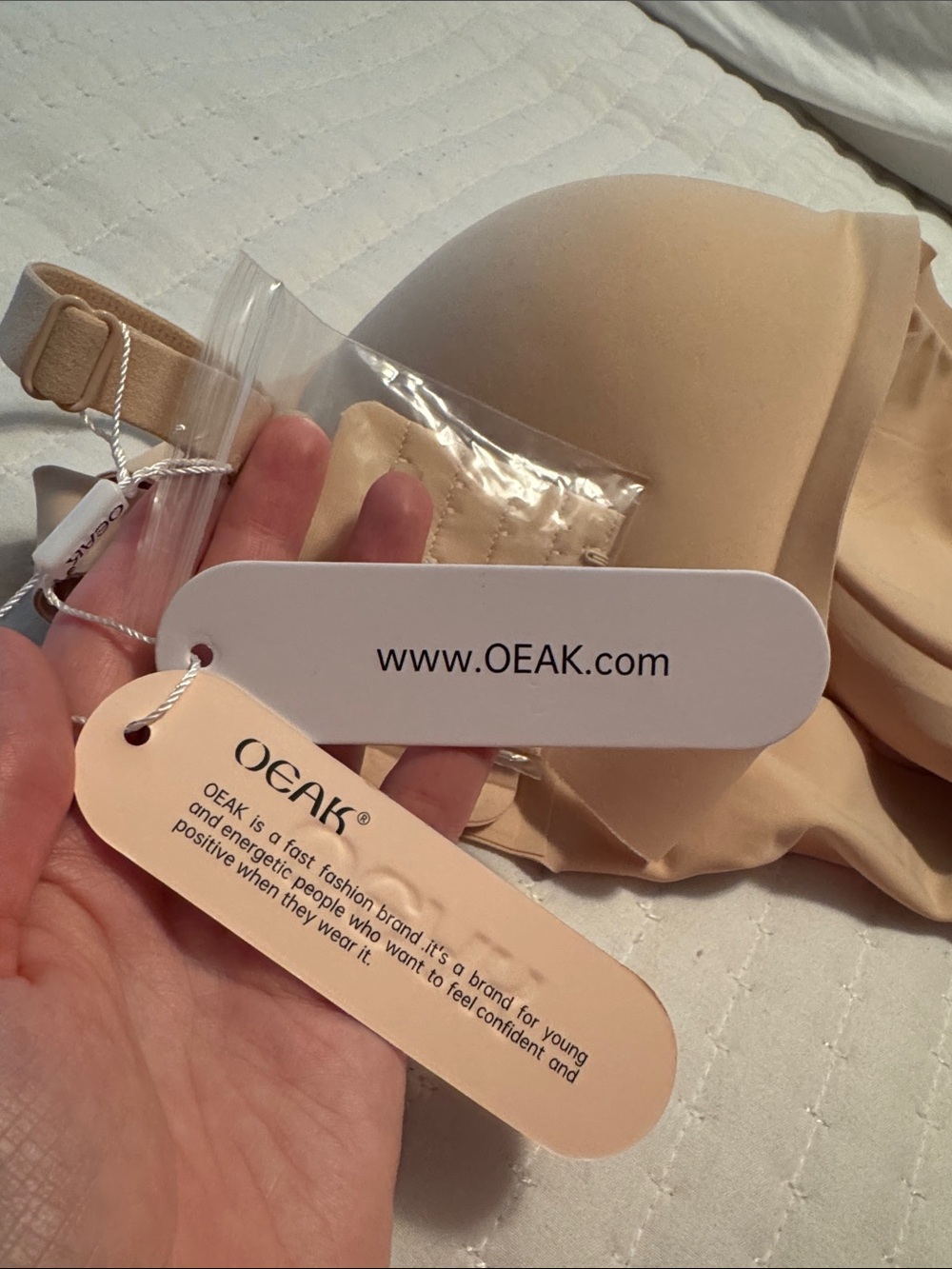 Nude Wireless Seamless T-Shirt Bra - Smooth Comfort with removable pads size L - Picture 4 of 5